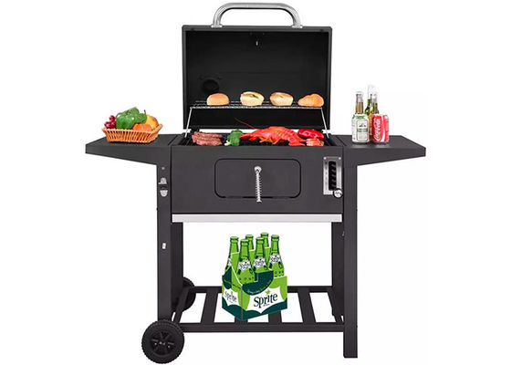 16 Inch Portable Charcoal Barbecue Grill Cart Bbq Outdoor Garden Camping