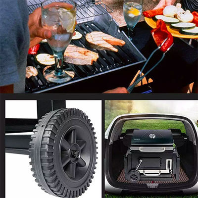 16 Inch Portable Charcoal Barbecue Grill Cart Bbq Outdoor Garden Camping