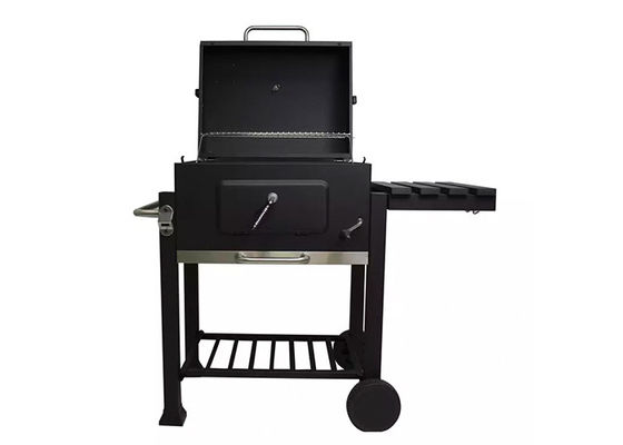 22 Inch Freestanding Charcoal Grills Bbq Trolley With Handle Side Table For Restaurant Cafe