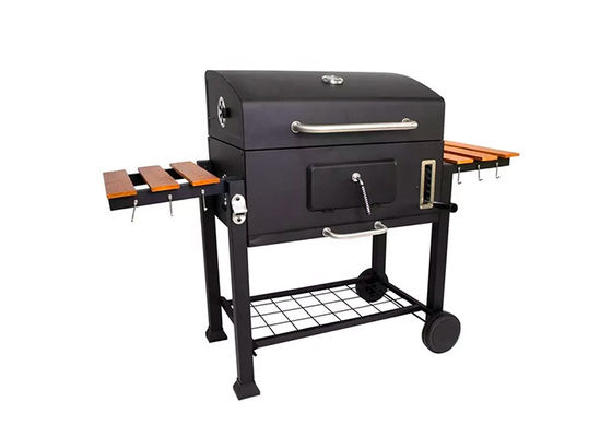 Foldable Freestanding Charcoal Grills Portable Barbecue Side Tables Smoker 79.4 Lbs