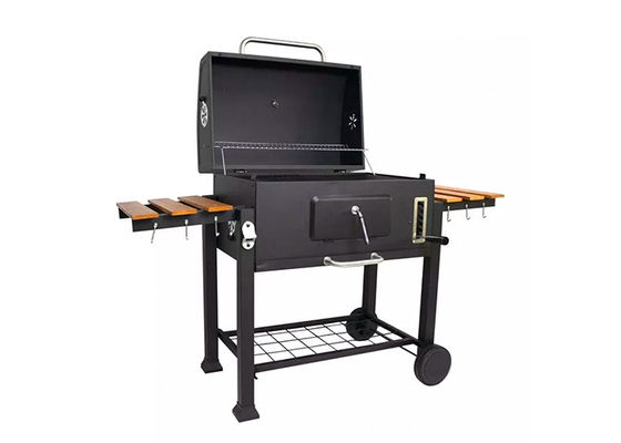 Foldable Freestanding Charcoal Grills Portable Barbecue Side Tables Smoker 79.4 Lbs