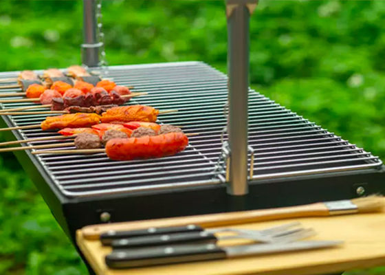 Simple Charcoal Grill Bbq Barbecue Easy To Use Half Oil Drum Outdoor Barbecue
