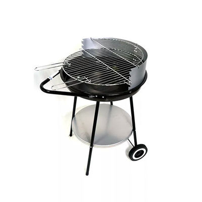 20 Inch Round Charcoal Bbq Grill With Smoker Simple Camping Barbecue Trailer