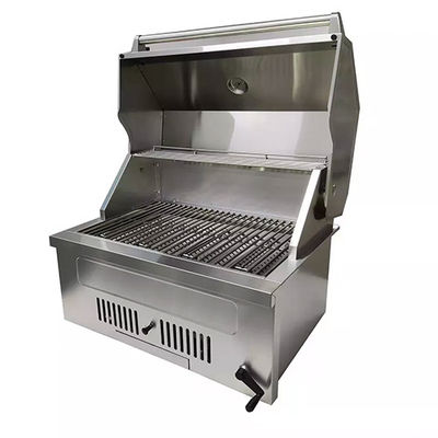 Stainless Steel Drop In Charcoal Grills For Outdoor Kitchen Built In Island 32.5"