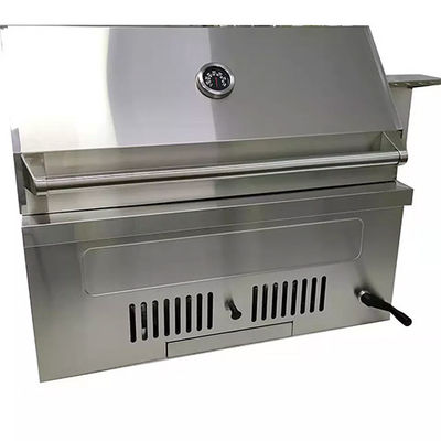 Stainless Steel Drop In Charcoal Grills For Outdoor Kitchen Built In Island 32.5"