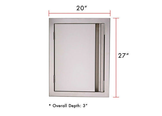 Grill Single Access Stainless Steel Bbq Doors Island 20x27"