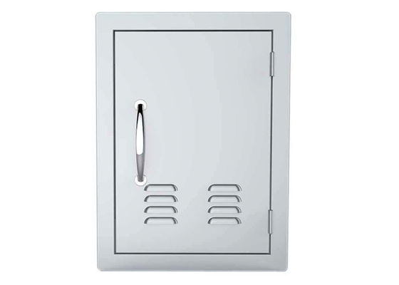 Silver Black Bbq Access Doors Cabinet Bbq Island Component Vented 20" X 14"