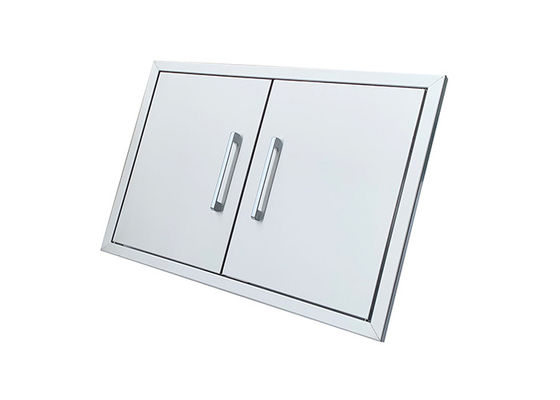 Stainless Steel Bbq Double Access Door 36 Inch 33 Inch 30-Inch Cabinet Security