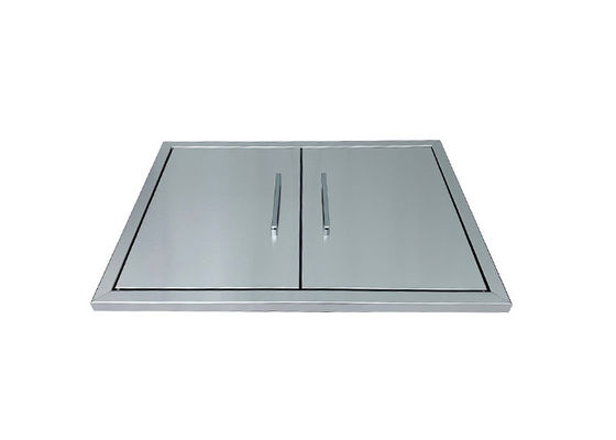 Stainless Steel Bbq Double Access Door 36 Inch 33 Inch 30-Inch Cabinet Security