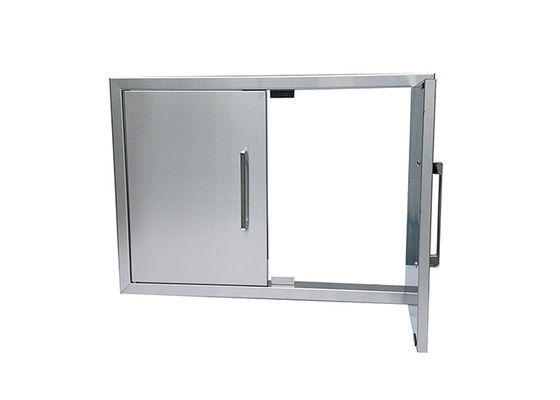 Stainless Steel Bbq Double Access Door 36 Inch 33 Inch 30-Inch Cabinet Security
