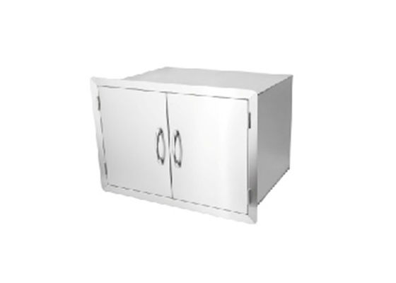 Double BBQ Access Doors Island Barbecue Access Doors 30 Inch Dry Storage