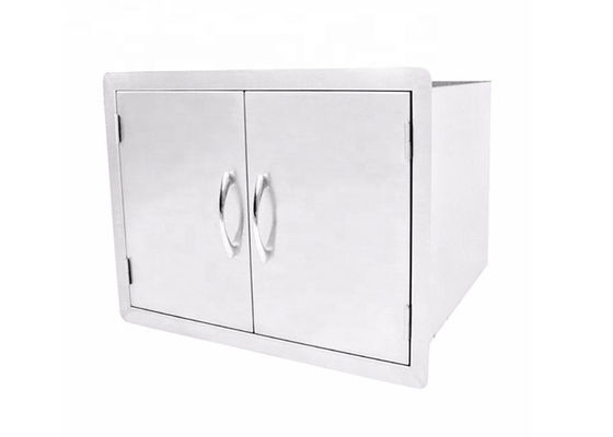 Double BBQ Access Doors Island Barbecue Access Doors 30 Inch Dry Storage
