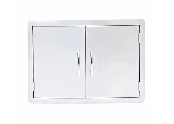Double BBQ Access Doors Island Barbecue Access Doors 30 Inch Dry Storage