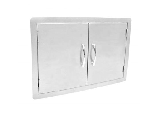 Double BBQ Access Doors Island Barbecue Access Doors 30 Inch Dry Storage