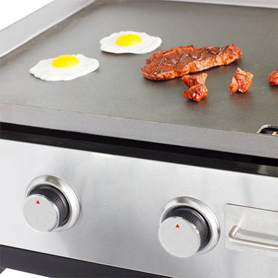4 Burner Gas Griddle Grill Outdoor Flat Top Cart Portable Tabletop Barbecue Gas Grill