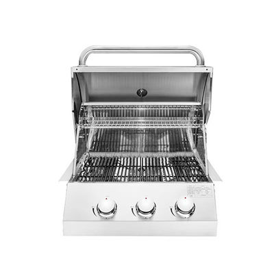 3 Burner Built In Gas Bbq Grill Restaurant 24 Inch Outdoor Stainless Steel 304