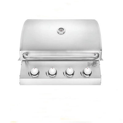 26 Inch 4 Burner Gas Grill Built In Barbecues Grills Bbq With Side Burner