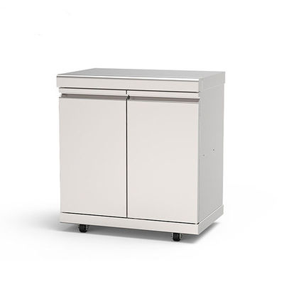 Outdoor Bbq Trolley Stainless Steel Storage Cabinet With Wheels 4 Garden TLGTOF041