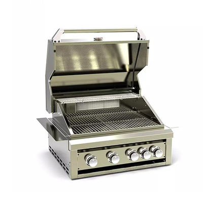 30 Inch 4 Burner Built In Gas Grills With Side Burner Outdoor Kitchen