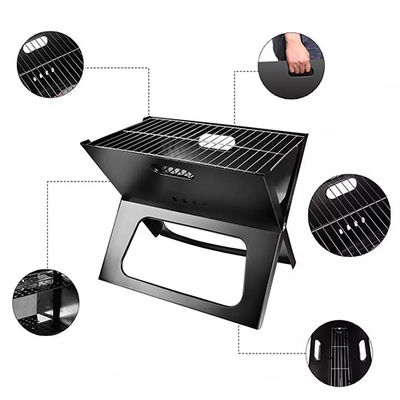 Stainless Steel Portable Folding Charcoal Bbq Grill Portable Mini X Shape Table 17.7"