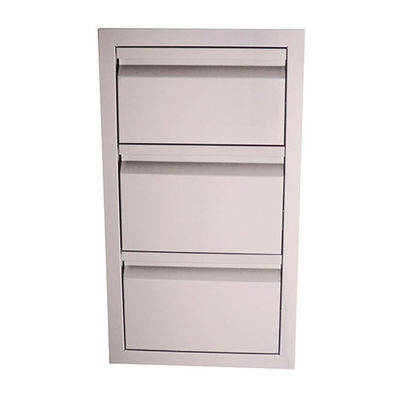 Grill Stainless Steel Drawers For Outdoor Bbq Kitchens 20 Inch BBQ Triple Storage