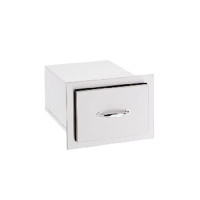 Stainless Steel Grill Drawers BBQ Outdoor Kitchen Cabinet Triple Storage 27.7"