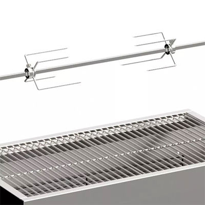 Stainless Steel Charcoal Bbq Grill With Rotisserie Spit Roast 125lb Capacity