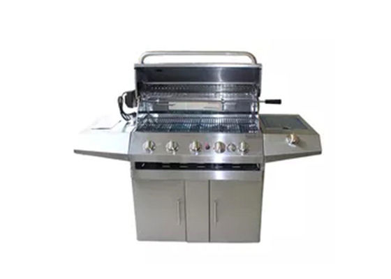 32 Inch Small Freestanding Gas Bbq Grill Outdoor Portable Camping Garden 5 Burner