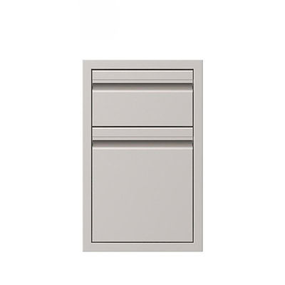 Double Access BBQ Storage Drawers Grill Stainless Steel Built In Island