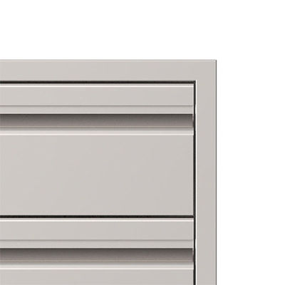 Double Access BBQ Storage Drawers Grill Stainless Steel Built In Island