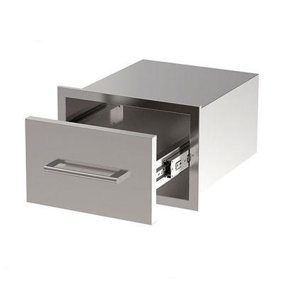 Warming BBQ Storage Drawers Built In 15 Inch Outdoor Single Drawer