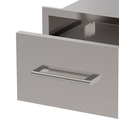 Warming BBQ Storage Drawers Built In 15 Inch Outdoor Single Drawer