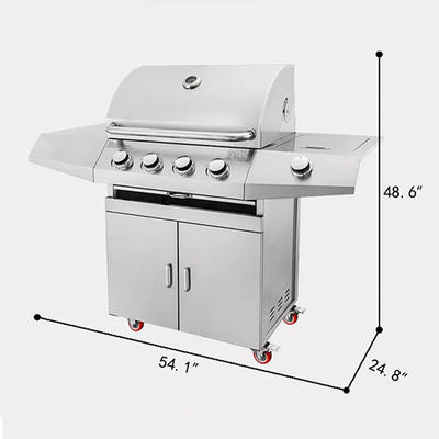 25 Inch 4 Burner Freestanding Gas Grills Bbq Outdoor Kitchen Backyard Party Combo