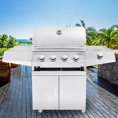 25 Inch 4 Burner Freestanding Gas Grills Bbq Outdoor Kitchen Backyard Party Combo