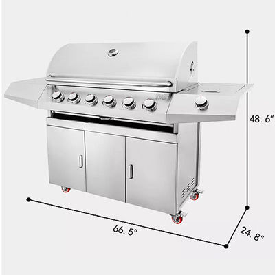 LPG Freestanding Gas Grills outdoor kitchen cabinet Portable Camping 38.19x19.69 inch