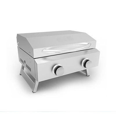 Ss Portable Gas Grills 2 Burner Built In Bbq Indoor Outdoor Picnic 22" X 18 X 15"