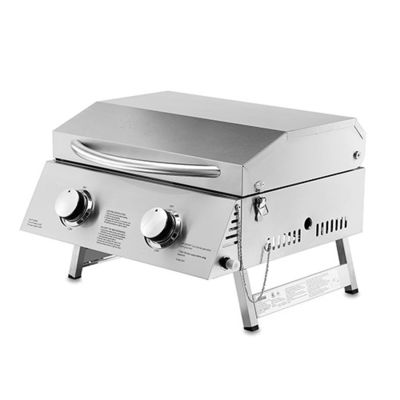 Ss Portable Gas Grills 2 Burner Built In Bbq Indoor Outdoor Picnic 22" X 18 X 15"
