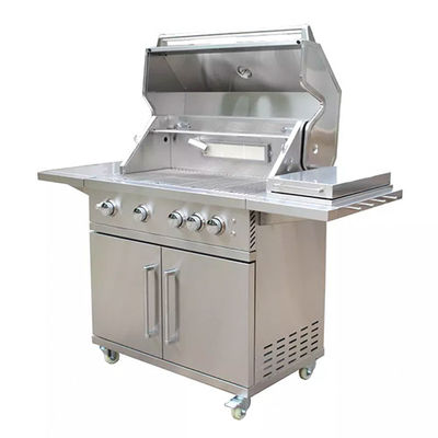 60 Inch Stainless Steel 304 Freestanding Bbq Grill Gas Garden Party With Trolley