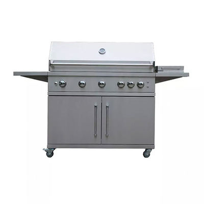 Lpg Freestanding Bbq Units Standing Gas Grill Barbecue Flat Top With Trolley