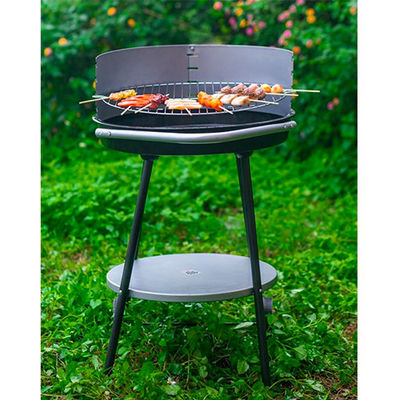 24 Inch 20 Inch Freestanding Charcoal Grills With Wheels BBQ Camping