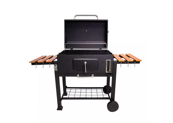 30 Inch Bbq Freestanding Charcoal Grills With Side Burner Tables Cover Smoker Combo