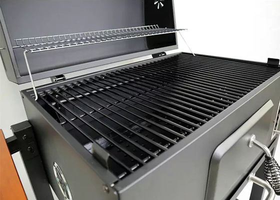 30 Inch Bbq Freestanding Charcoal Grills With Side Burner Tables Cover Smoker Combo