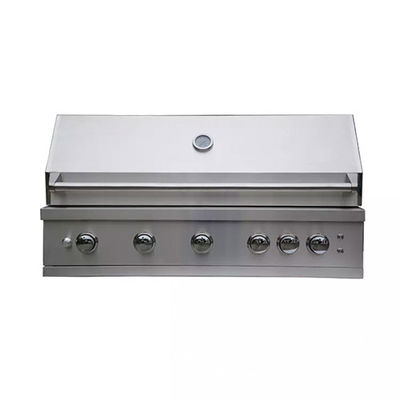 48 Inch 5 Burner Built In Gas Grills For Outdoor Kitchen Bbq With Side Burner