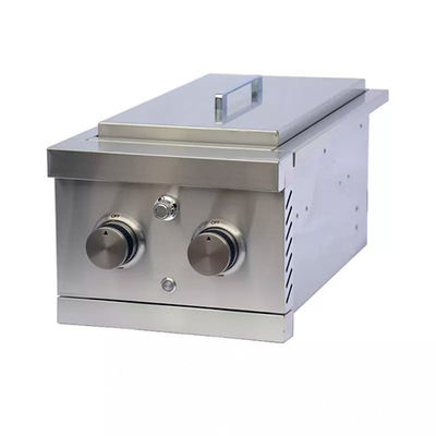 Stainless Steel Bbq Outdoor Gas Grill Built In Double Side Burner 12.6" X 10.6" X 24.9"