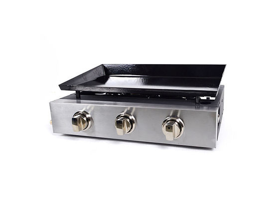 Propane Freestanding Gas Griddles Outdoor Teppanyaki Flat Top Grill 3 Burner