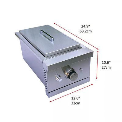 LPG Barbeque Grill Infrared Burner Portable 12.6" X 10.6" X 24.9"