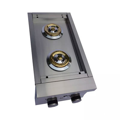 Stainless Steel Bbq Outdoor Gas Grill Built In Double Side Burner 12.6" X 10.6" X 24.9"