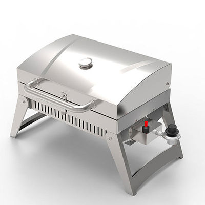 Camp Portable Gas Grill And Stove Tabletop Barbecue 1 Burner 26.8" X 17" X 15"