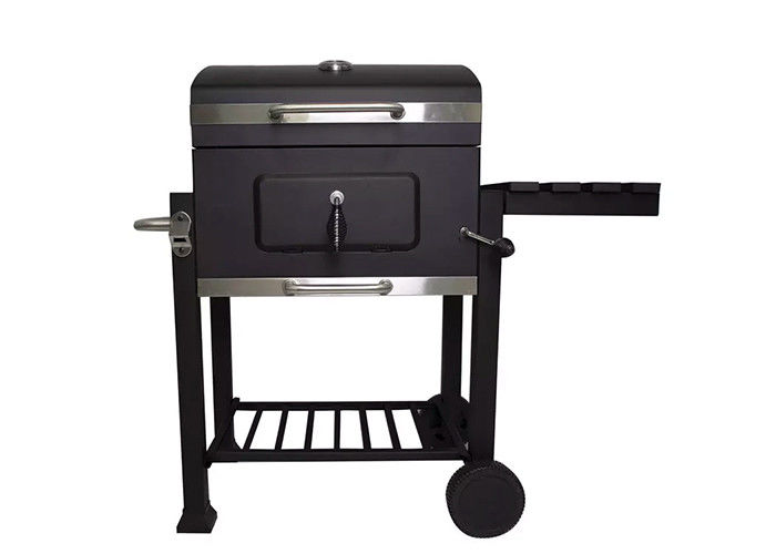 22 Inch Freestanding Charcoal Grills Bbq Trolley With Handle Side Table For Restaurant Cafe