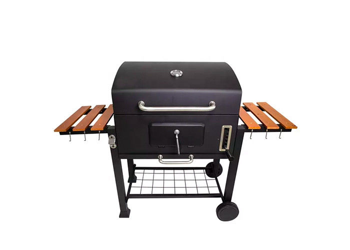 Foldable Freestanding Charcoal Grills Portable Barbecue Side Tables Smoker 79.4 Lbs